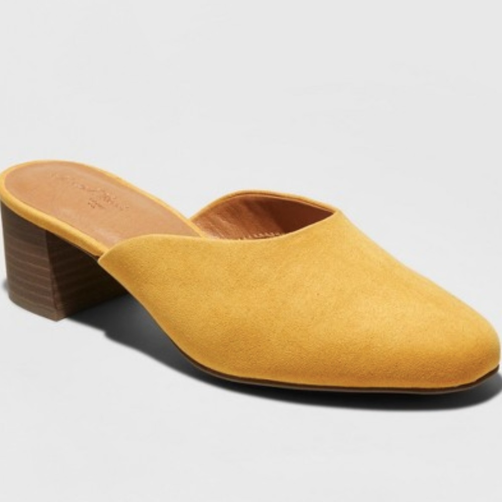 Target Mustard Yellow Low Heel Pumps 7